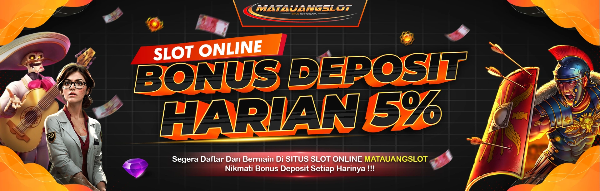 Banner Bonus Deposit Harian 5% Banner Bonus Deposit Harian 5%